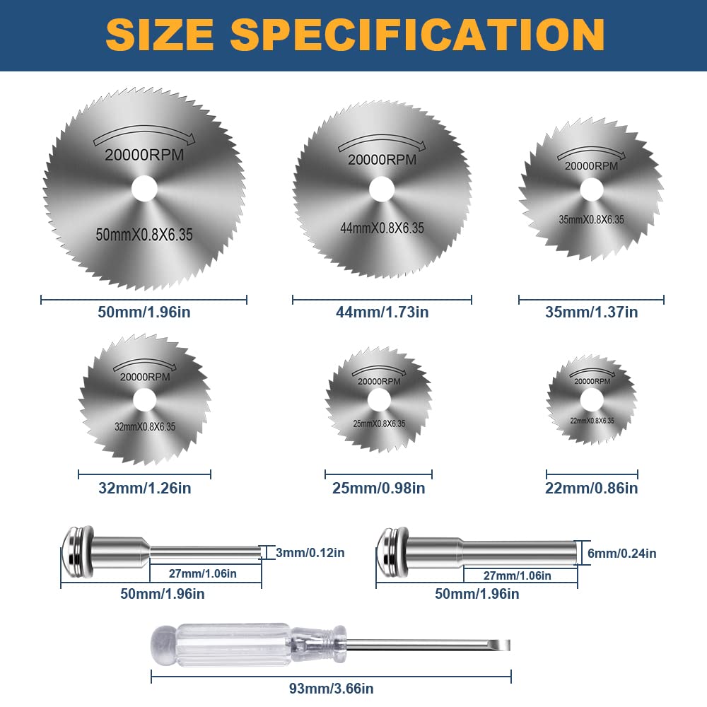 6Pcs HSS Drill Saw Blades for  - Cordless Rotary Tool Kit Accessories review and price