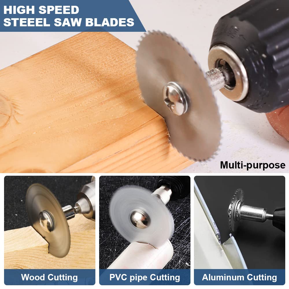 6Pcs HSS Drill Saw Blades for  - Cordless Rotary Tool Kit Accessories review and price