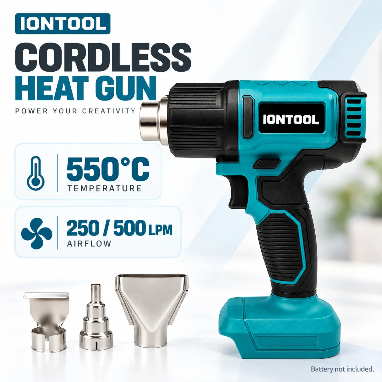 IONTOOL Cordless Heat Gun 550C - Cordless Heat Gun For Shrink Tubing review and price